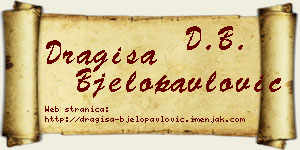 Dragiša Bjelopavlović vizit kartica